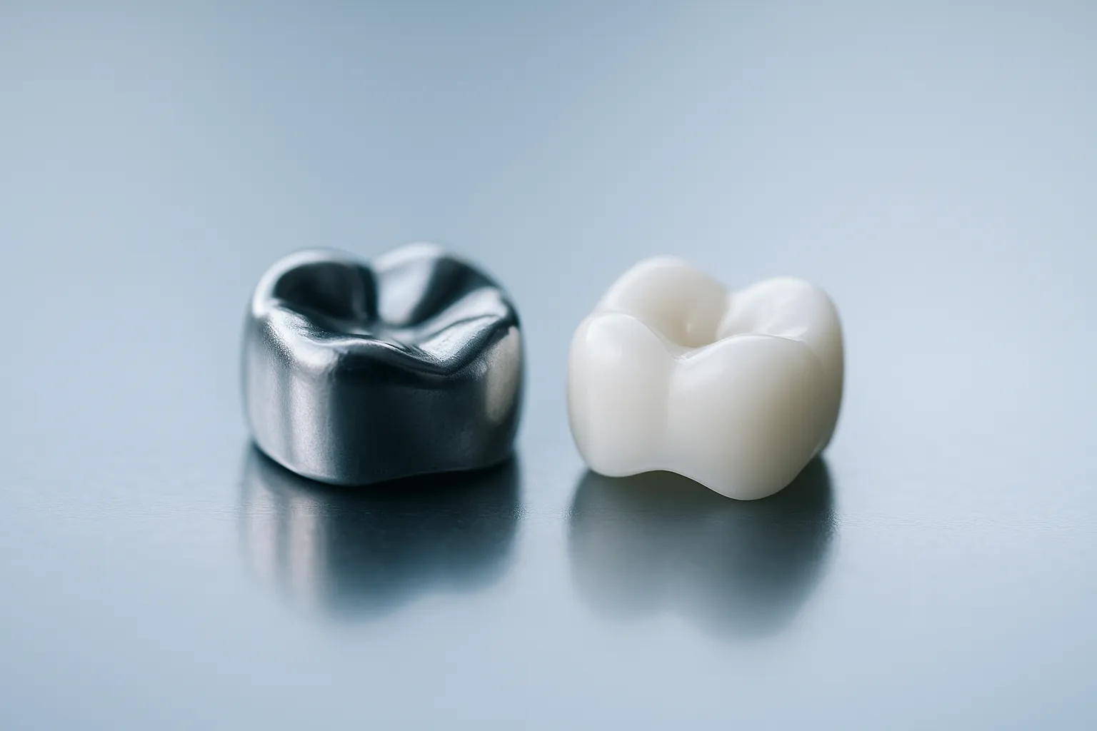 A durable crown covering and protecting a child's molar