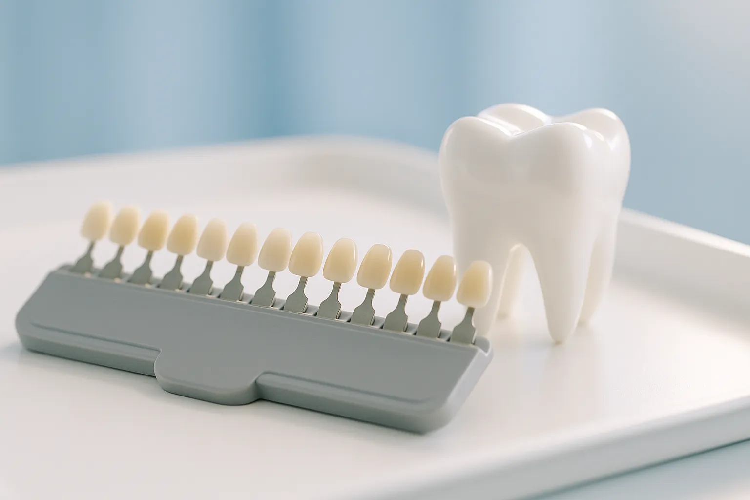 A gentle, natural-looking tooth-colored filling for a child