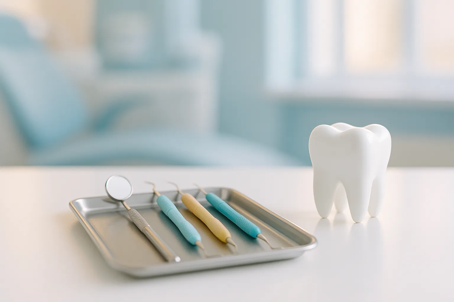 A child and hygienist celebrating a healthy, cavity-free checkup